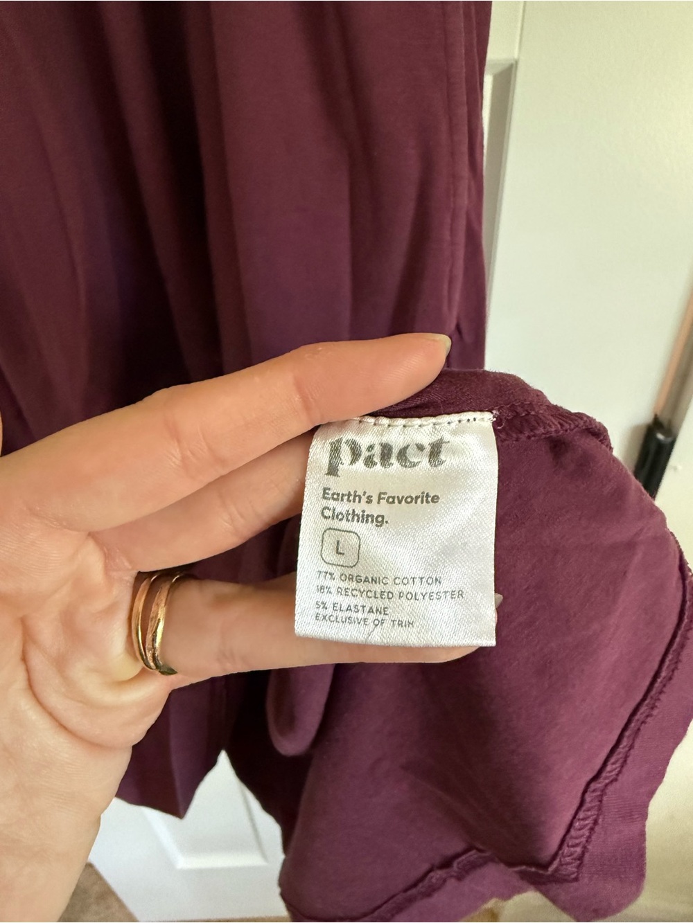 Pact Organic plum dress - Picture 4 of 5